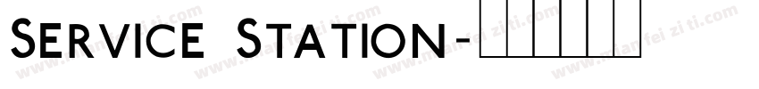 Service Station字体转换